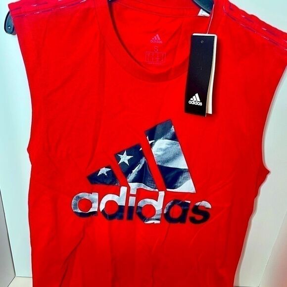 New Adidas Men's Americana Tank
Top Red, Small Men's Athletic Performance - Picture 3 of 4